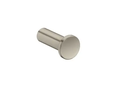 Runder Handtuchhaken aus gebürstetem Nickel, präsentiert von AXOR, geeignet für die Wandmontage. Einfaches und funktionales Design.